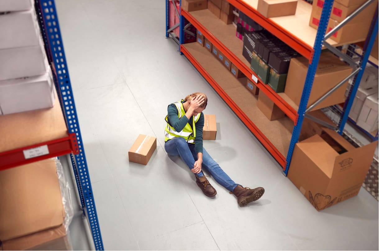 workers compensation, fall in warehouse